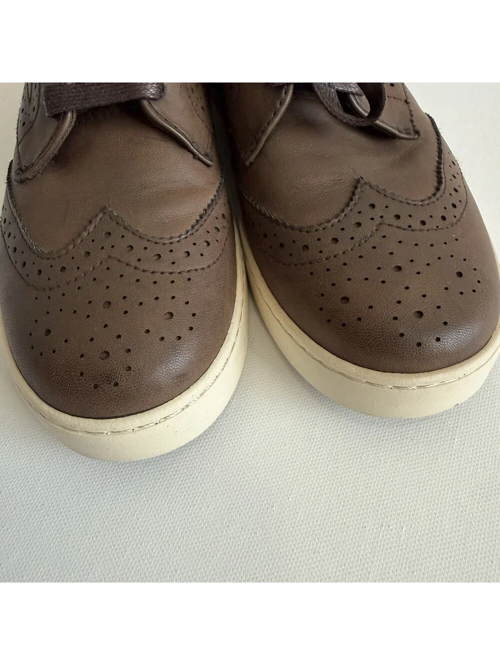 Polo Ralph Lauren Alek Boys Brown Wingtip Oxford Sneakers US 2
